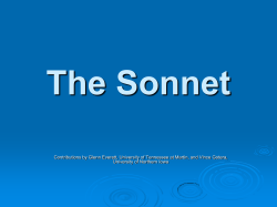 The Sonnet - Walton High