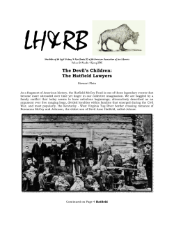 The Devil`s Children: The Hatfield Lawyers