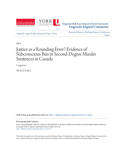 Justice as a Rounding Error? Evidence of Subconscious Bias in