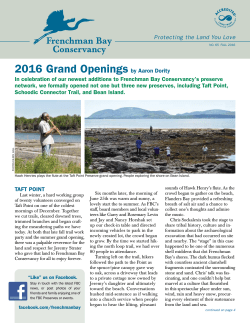 Fall 2016, no. 65 - Frenchman Bay Conservancy