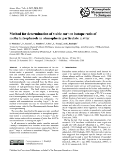 Method for determination of stable carbon isotope ratio of