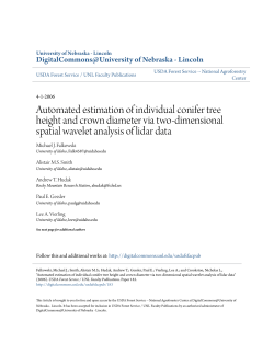 Automated estimation of individual conifer tree height and crown
