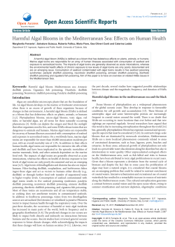 Harmful Algal Blooms in the Mediterranean Sea