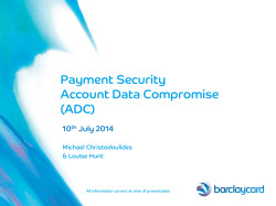 Account Data Compromises