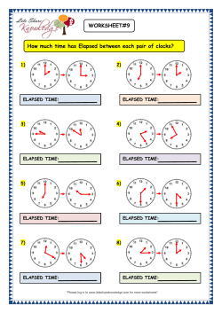 How much time has Elapsed between each pair of clocks