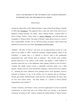 Race and religion in the Victorian age: Charles Kingsley, Governor