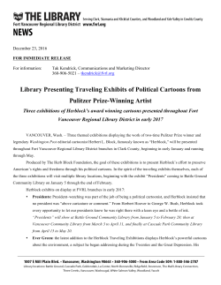 Library Presenting Traveling Exhibits of Political Cartoons from