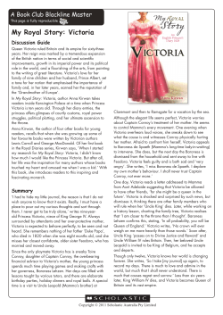 My Royal Story: Victoria - scool.scholastic.com.au