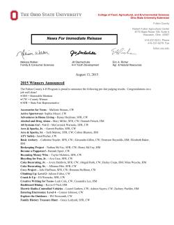 Pre-fair 4-H Winners, 4-H Royalty, 4
