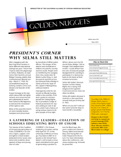 March Online Issue #35 - California Alliance Of African American