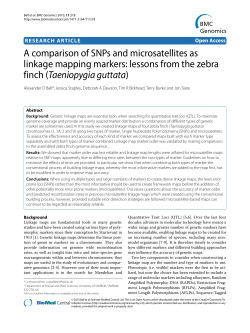 A comparison of SNPs and microsatellites as linkage mapping