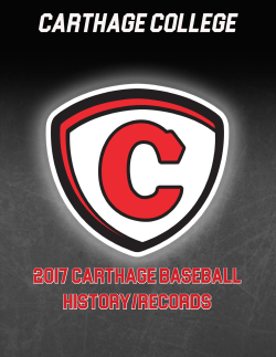 History/Records - Carthage College Athletics