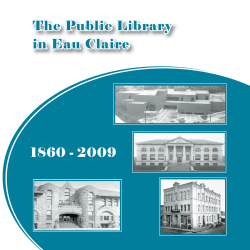 The Public Library in Eau Claire 1860 - 2009