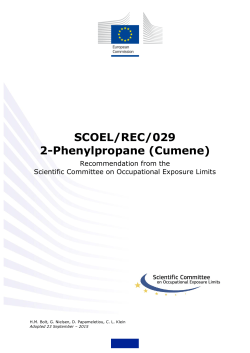 SCOEL/REC/029 2-Phenylpropane (Cumene) - CIRCABC