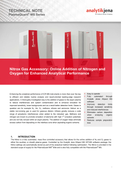 Online Addition of Nitrogen and Oxygen for
