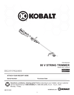 80 V STRING TRIMMER