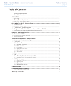 Network Space User Manual