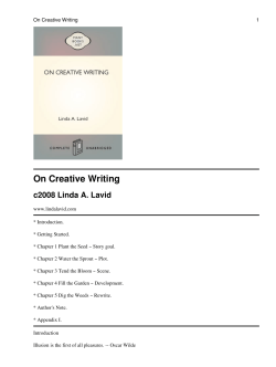 On Creative Writing