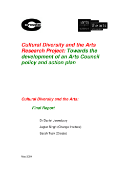 Cultural diversity and the arts