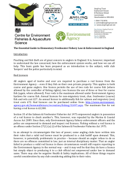 Elementary Guide to Angling Law and Fishery Enforcement