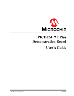 PICDEM 2 Plus Demonstration Board User`s Guide