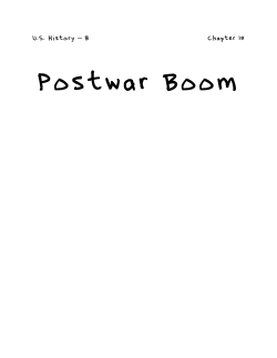 Chapter 19: The Postwar Boom, 1946-1960