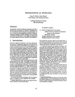 Interpretation as Abduction - ACL Anthology Reference Corpus