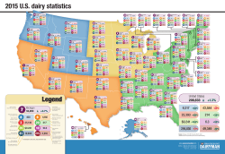2015 U.S. dairy statistics Legend