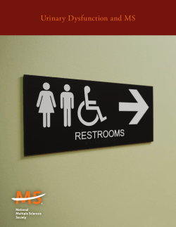 Urinary Dysfunction and MS - National Multiple Sclerosis Society