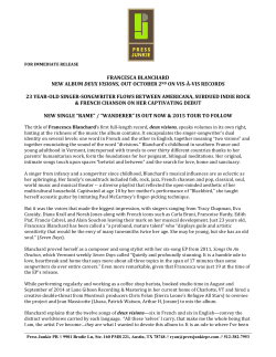 Deux Visions Press Release