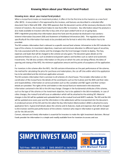 Knowing More about your Mutual Fund Product