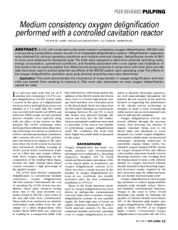 Medium Consistency Oxygen Delignification Performed with a Hydro
