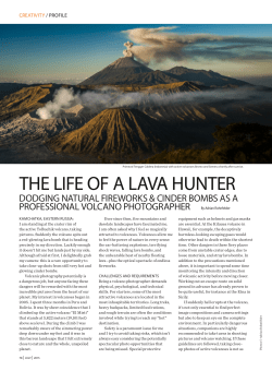 THE LIFE OF A LAVA HUNTER