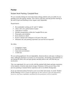 Student Works- Painting Advertisement