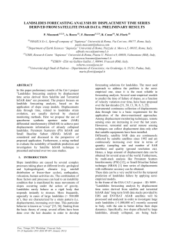 landslides forecasting analysis by displacement