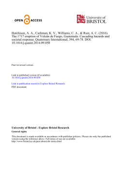The 1717 eruption of Volcán de Fuego, Guatemala: C