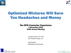 Optimized Mixtures Will Save You Headaches and Money