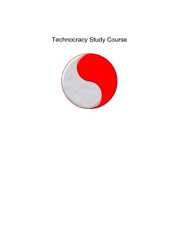 Technocracy Study Course