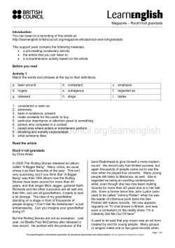 Print article and do activity on paper