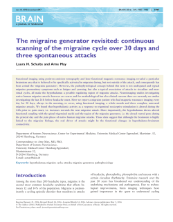 The migraine generator revisited: continuous