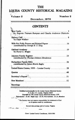 THE @I.JNTY HISTORICAL MAGAZINE ...., RichprdsonFamilyBible