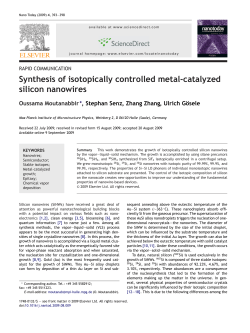 Synthesis of isotopically controlled metal