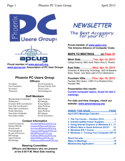 April - Phoenix PC Users Group Home