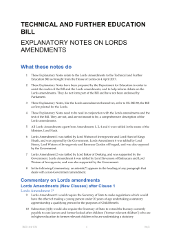 technical and further education bill explanatory notes on lords