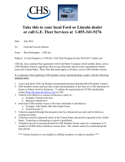 CHS Ford Dealer Letter 2017