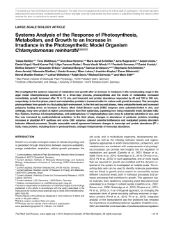 Systems Analysis of the Response of