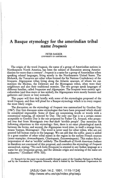A Basque etymology for the amerindian tribal name Iroquois
