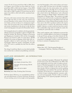 maryland geography: an introduction