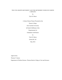 THE CIVIL RIGHTS MOVEMENT AND THE METHODIST CHURCH