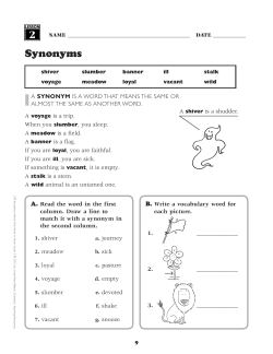 Synonyms - Scholastic